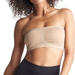 Yummie Seamless Tan Bandeau Bra Size 1X / 2X